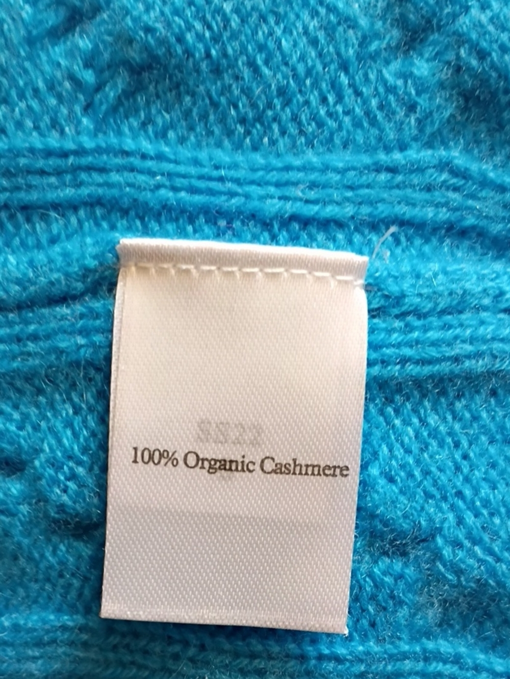 Cashmere 100% Organic Cashmere By N. Peal London Cable Knit Sweater sz L - Picture 6 of 7